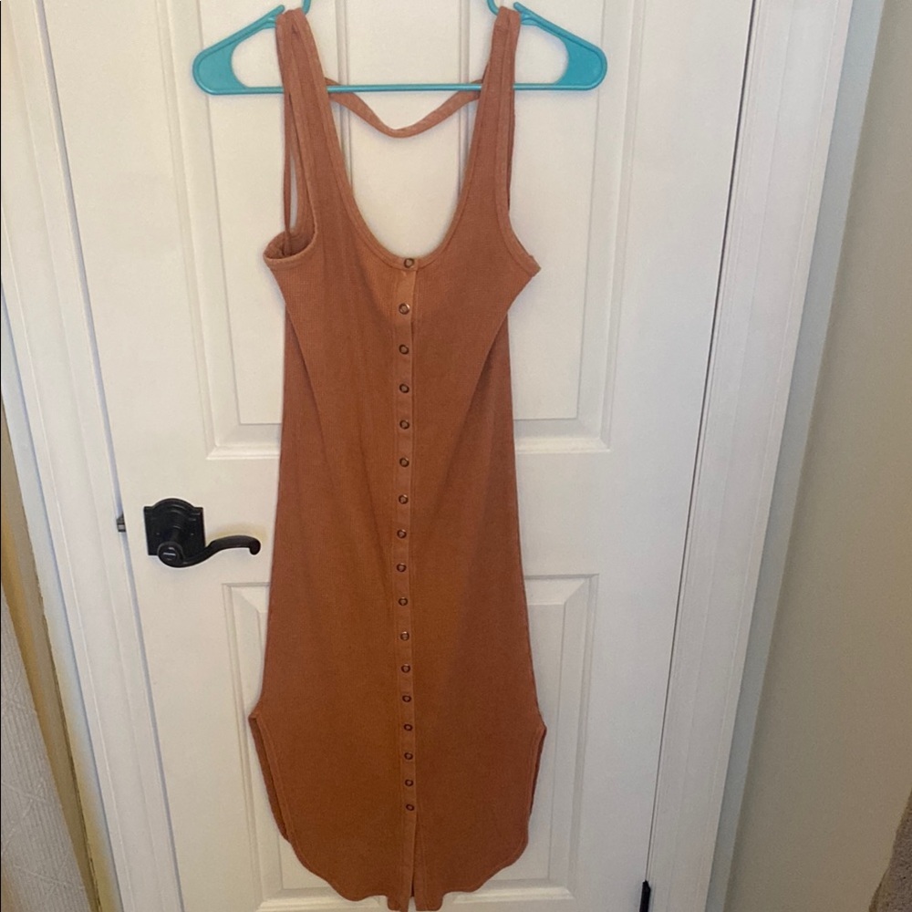 Elegant Mauve Sleeveless Dress: Daily practice brand/Antrhopology